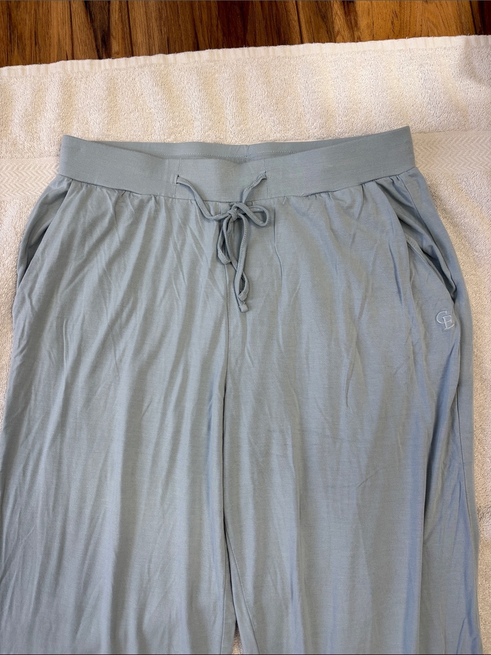 Cozy Earth Light Blue Women's Lounge Pajama Pants - Picture 2 of 4